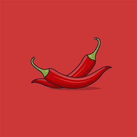 Vector Illustration Of Double Chili Hot And Spicy 38926768 Vector Art At Vecteezy