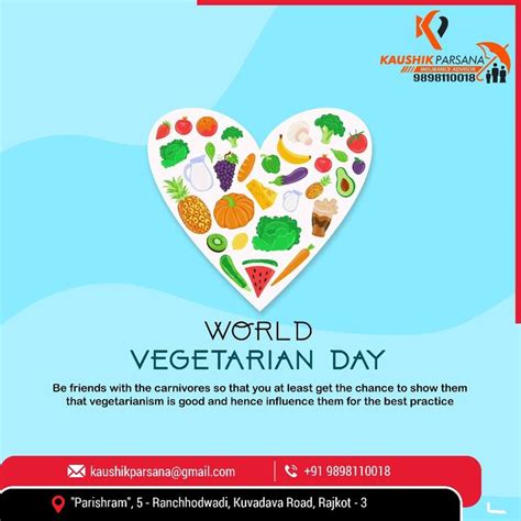 World Vegetarian Day... | World vegetarian day, Vegetarian day, Vegetarian