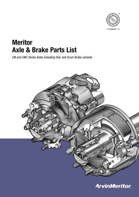 Meritor Axle And Brake Parts List