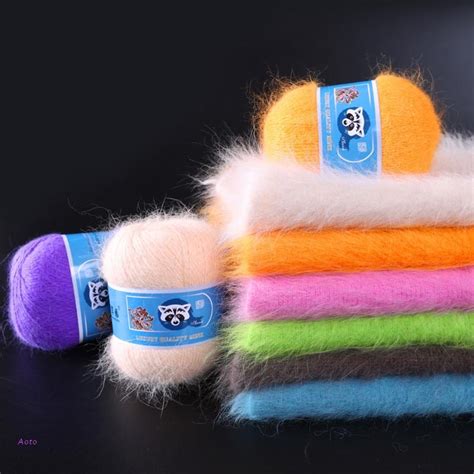 Aoto 50g20gset Long Haired Mink Wool Soft Thick Mink Wool Hand