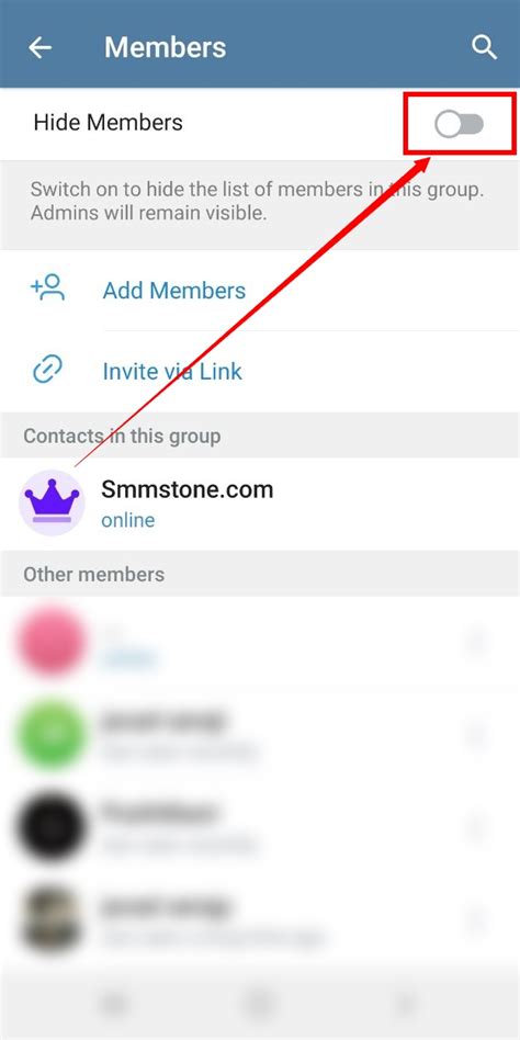 How To Hide Telegram Group Members