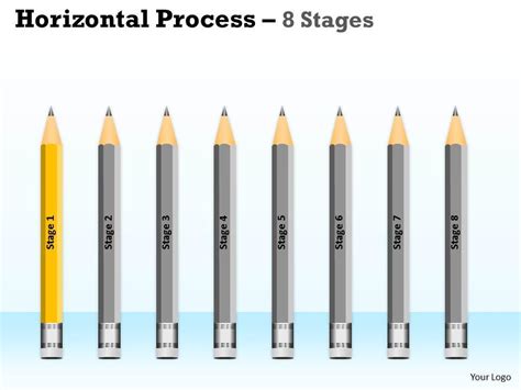 horizontal process  stages diagrams   graphics