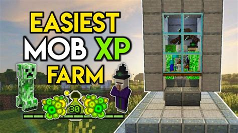 New Easiest Mob XP Farm In Minecraft Bedrock 1 19 Minecraft Farm