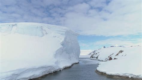 Ocean Pass Through Iceberg Snow Antarctica Stock Footage SBV-348411082 ...