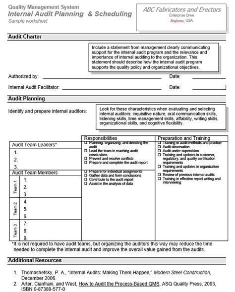 6 Free Audit Schedule Templates In Ms Word And Ms Excel