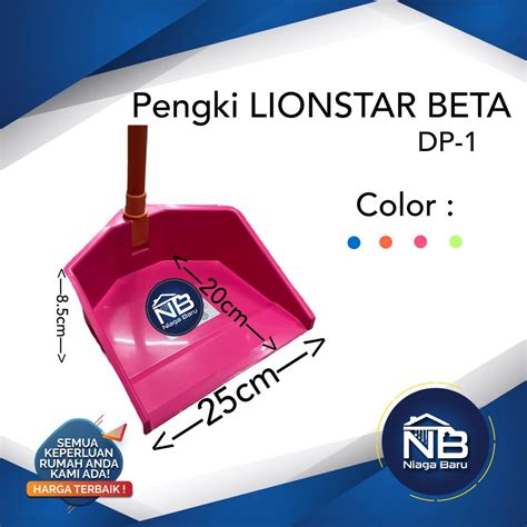 Jual PENGKI SEROKAN SAMPAH PLASTIK LION STAR BETA DUSTPAN Shopee