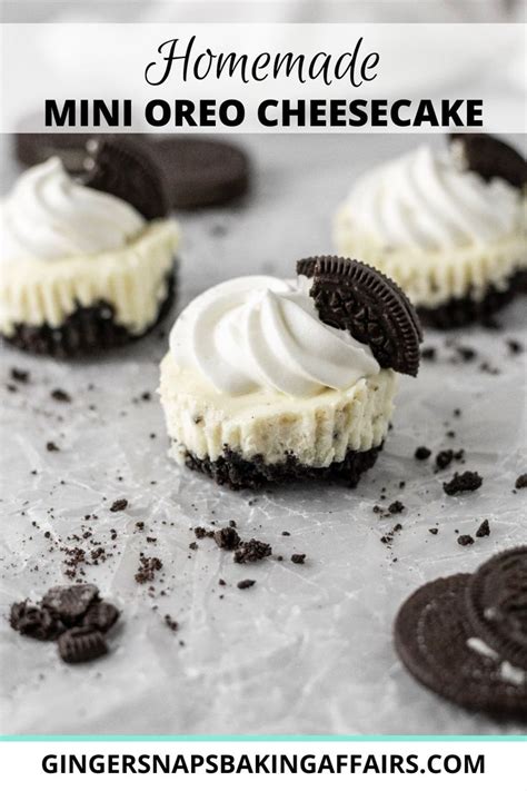 Mini Oreo Cheesecakes Ginger Snaps Baking Affairs Recipe Mini Oreo Cheesecake Oreo