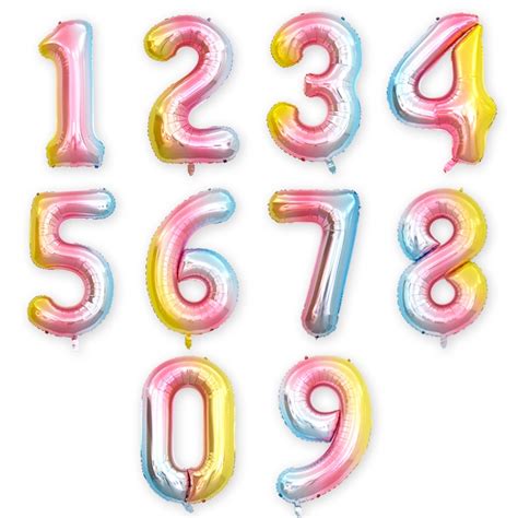 Digital Aluminum Balloons Happy Birthday Decoration Wedding Party