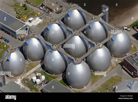 Aerial View Koehlbrandhoeft Sewage Treatment Plant Septic Tanks