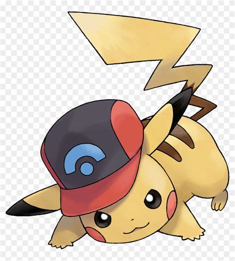 Hat Pikachu - Ash Hat Pikachu Sinnoh - Free Transparent PNG Clipart ...