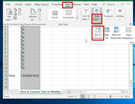 Excel Convert Text To Number 4 Ways To Convert Text To Number In Excel