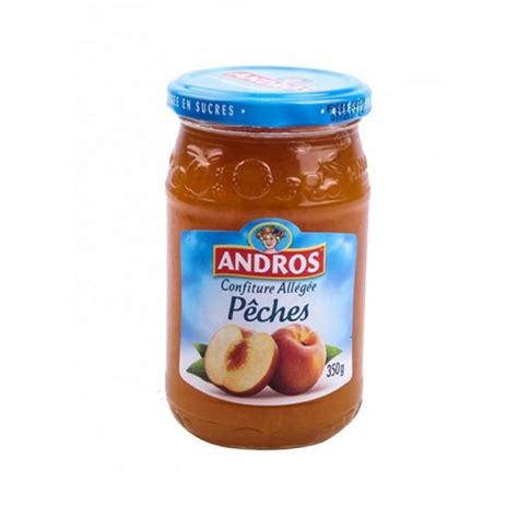 Andros Confiture de Pêches Allégées 350G PANIERDOR