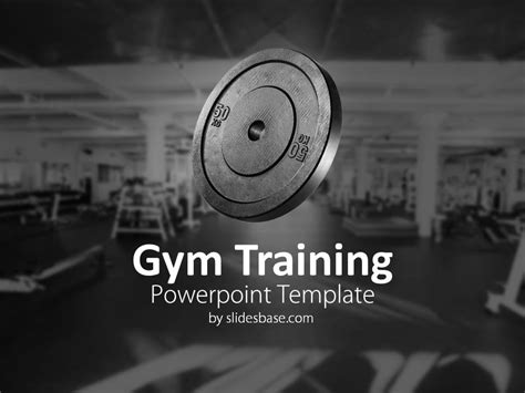 Gym Training Powerpoint Template | Slidesbase