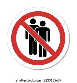 Iso Prohibition Sign No People Allowed Stock Vector (Royalty Free) 2233155687 | Shutterstock