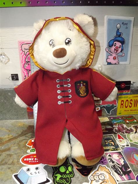 Build A Bear Harry Potter Gryffindor Quidditch Robe Bab Workshop White