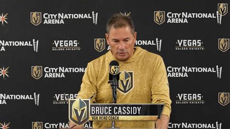 Bruce Cassidy Availability 1014 Vegas Golden Knights