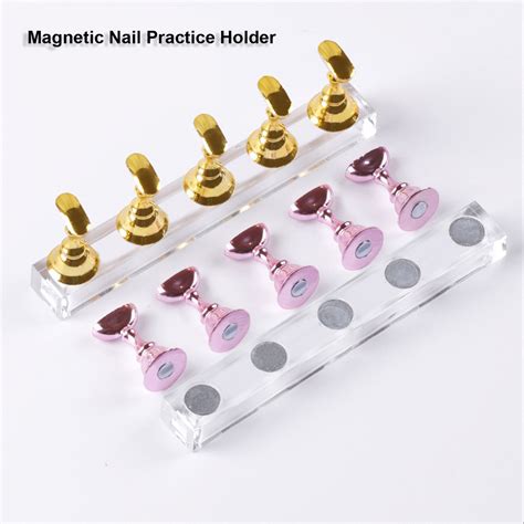 5 Pcs Magnetic Nail Tip Display Work Stand Set Press On Nail Etsy