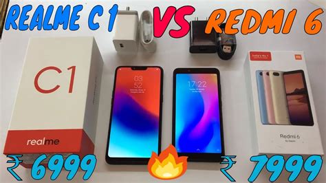 Realme C1 Vs Redmi 6 Unboxing Review And Compare In Hindi YouTube