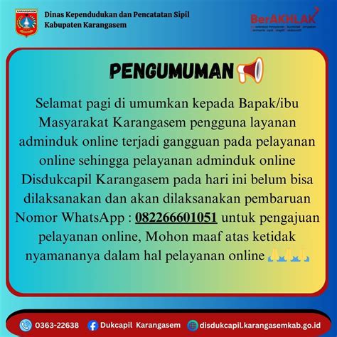 Dinas Kependudukan Dan Pencatatan Sipil Kabupaten Karang Asem Bali