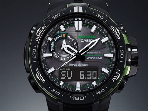 Casio Protrek Prw 6000y 1a Triple Sensor V3 With Bezel Watchfaces For