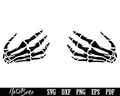 Skeleton Hands SVG Skeleton Boob Hands SVG Halloween Svg Etsy