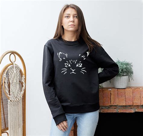 Cat Meow Kitten Hoodie Sweatshirt Sweater Jumper Etsy