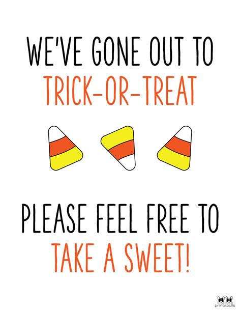 51 Halloween Signs Free Printables Printabulls