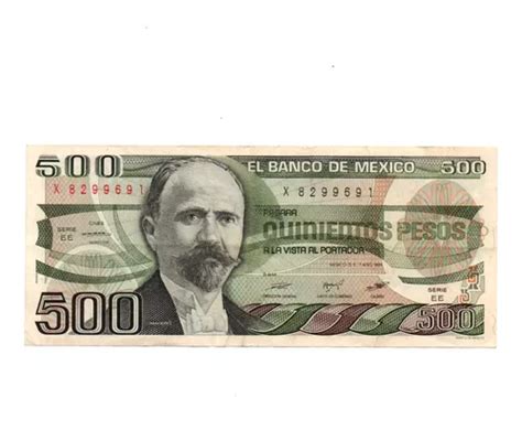 Billete Pesos M Xico Serie Ee Madero Azteca Meses Sin Inter S