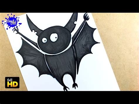 Como dibujar un Murciélago para Halloween