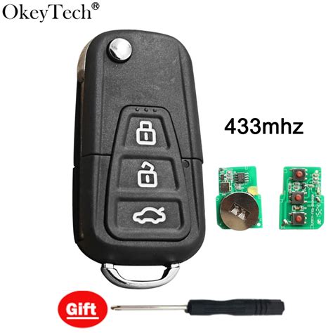 Okeytech Buttons Mhz Flip Folding Remote Control Key For Lifan X