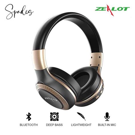 Zealot B Led Display Screen Wireless Bluetooth Headset Stereo