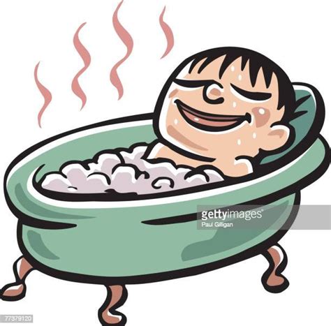 57 Relaxing Tub Clip Art High Res Illustrations Getty Images