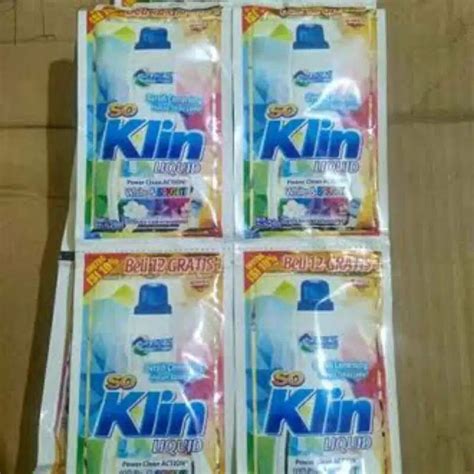 Jual So Klin Liquid So Klin Cair Sachet Isi Pcs Shopee