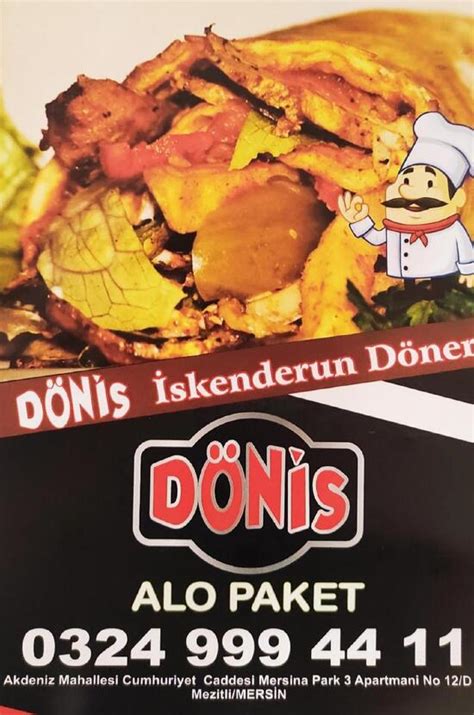 Menu at Dönis İskenderun Döner Mersin