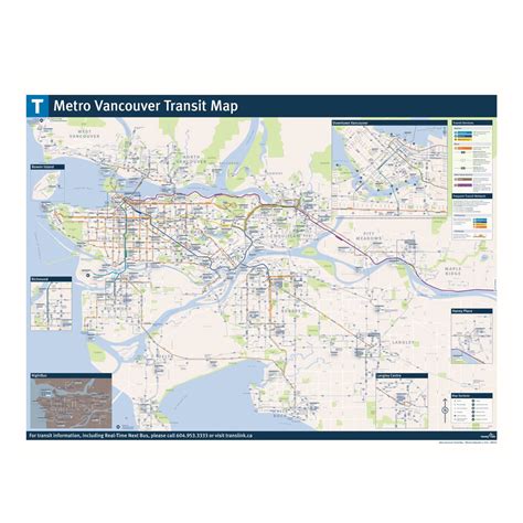 Metro Vancouver Transit Map Poster – TransLinkStore.ca