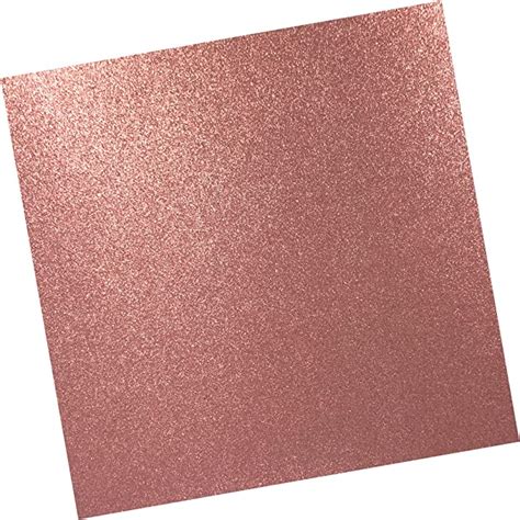 Rose Gold Glitter Cardstock 10 Sheets Rose Gold