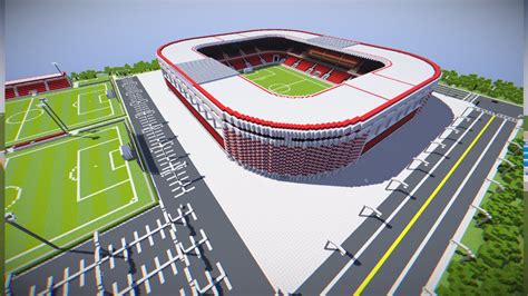 Minecraft Timelapse Football Stadium 7 My Design YouTube