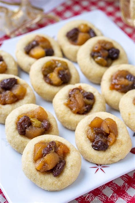 Thumbprint Mincemeat Cookies Curious Cuisiniere