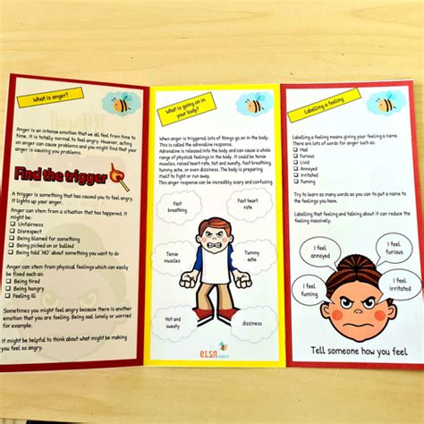 Elsa Support Anger Leaflet Emotional Regulation Teaching Resources