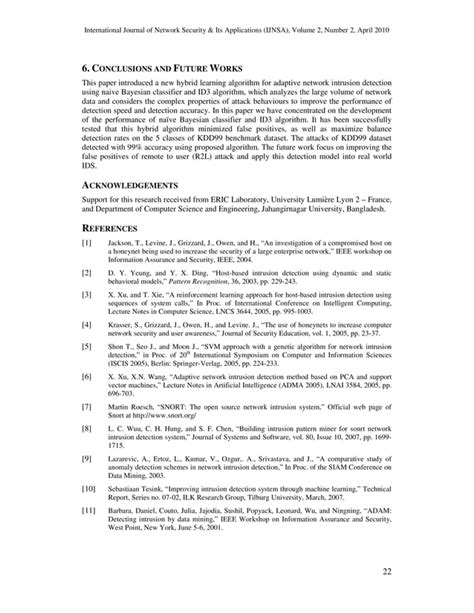 COMBINING NAIVE BAYES AND DECISION TREE FOR ADAPTIVE INTRUSION