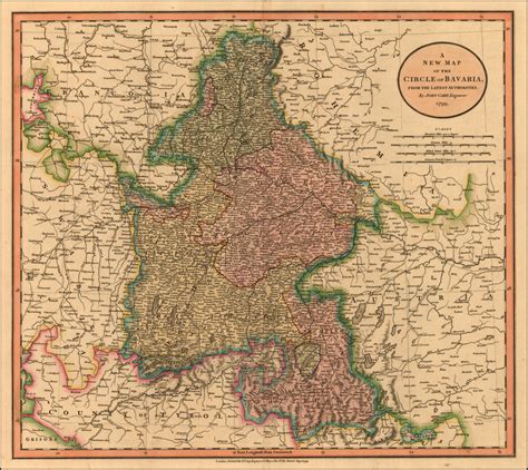 A New Map Of Bavaria From The Latest Authorities Barry