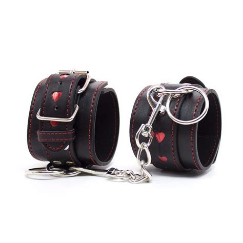 Aliexpress Buy Fetish Red Heart Hand Cuffs Wrist Bondage