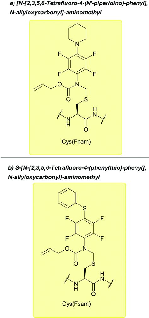 A Cys Thiol Protection With The N 2356 Tetrafluoro 4 N 0