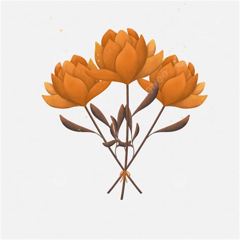 Beautiful Orange Flowers Bouquet Bouquet Flowers Clipart Orange