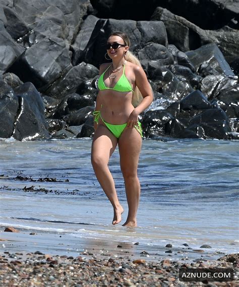 Tallia Storm Shows Off Her Bikini Ready Lockdown Body In A Green Bikini
