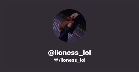 Lioness Lol Twitter Instagram TikTok Twitch Linktree