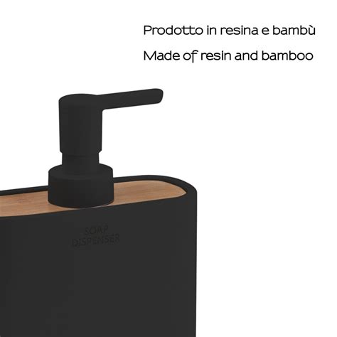 Comprar Accesorios Para Ba O Gedy Dosificador Ninfea Negro Bambu