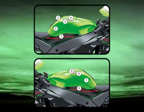 Tank Paint Protection Kit Kawasaki Zx R Eazi Grip Eazi