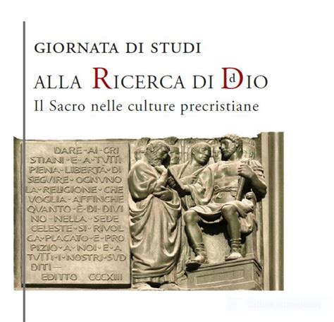 Giornata Di Studi Alla Ricerca Di Dio Il Sacro Nelle Culture