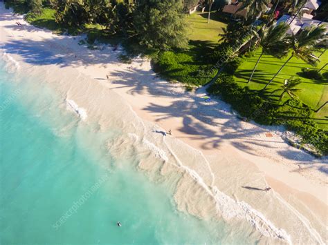 Aerial view of Kailua Beach, Oahu, Hawaii, USA - Stock Image - F040 ...